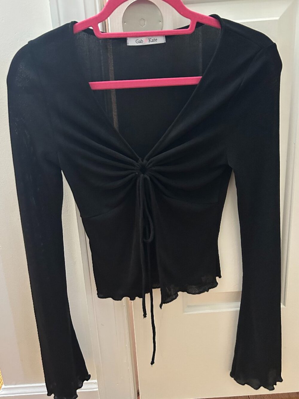 Gab & Kate Black Long Sleeve Top